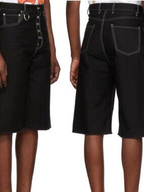 Linder NYC | Denim Dakota Shorts in Black W28